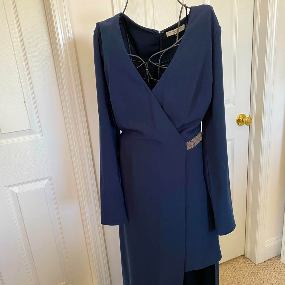 Maxi with slit Halston dress